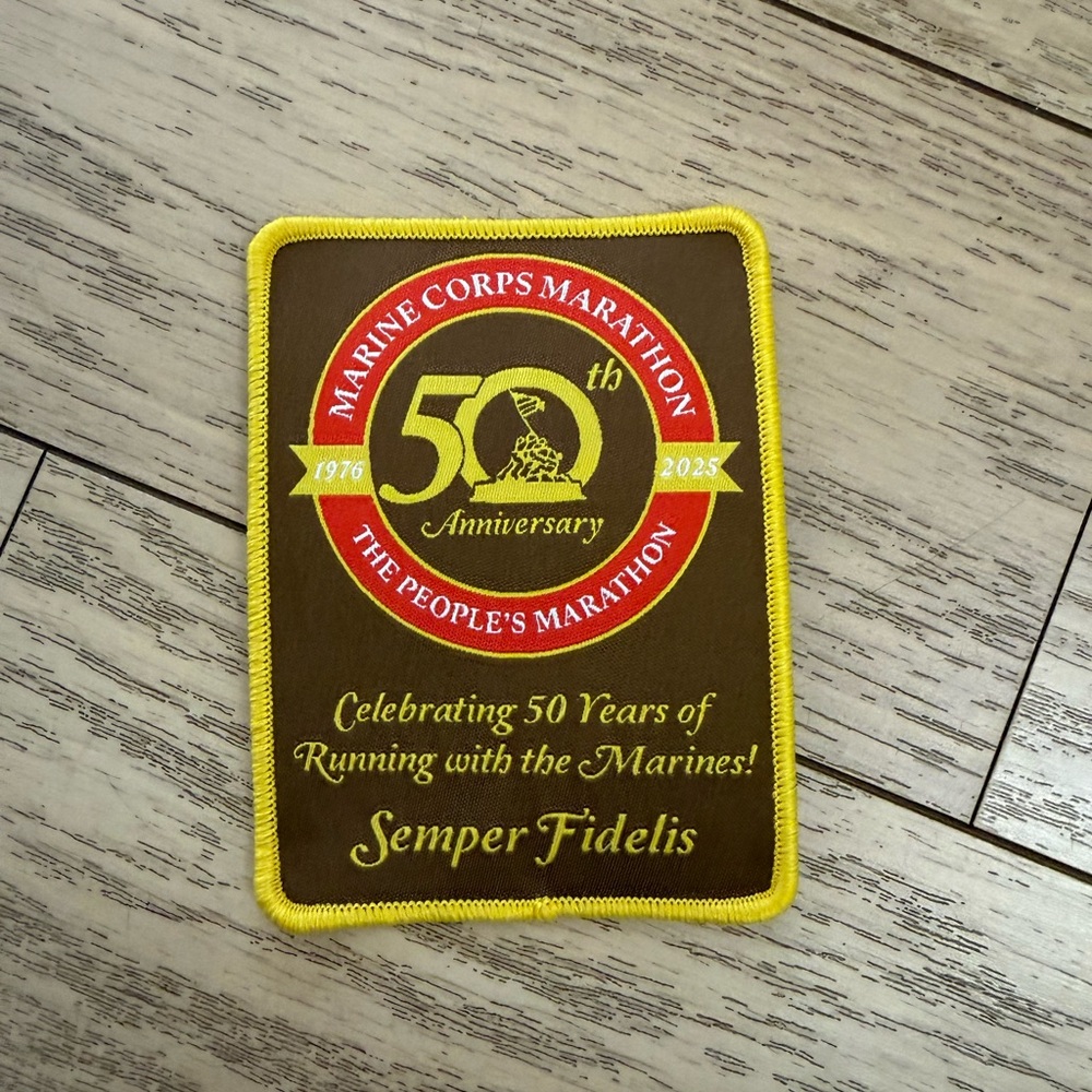 Marine Corps Marathon 50th Anniversary Patch